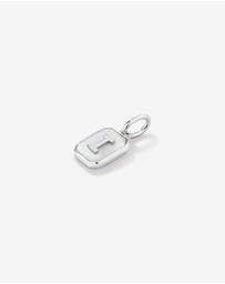 Michael Hill - Letter I Mother of Pearl Initial Pendant in Sterling Silver