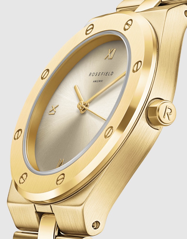 Rosefield - Rose Sunray Gold-Tone Bracelet Watch