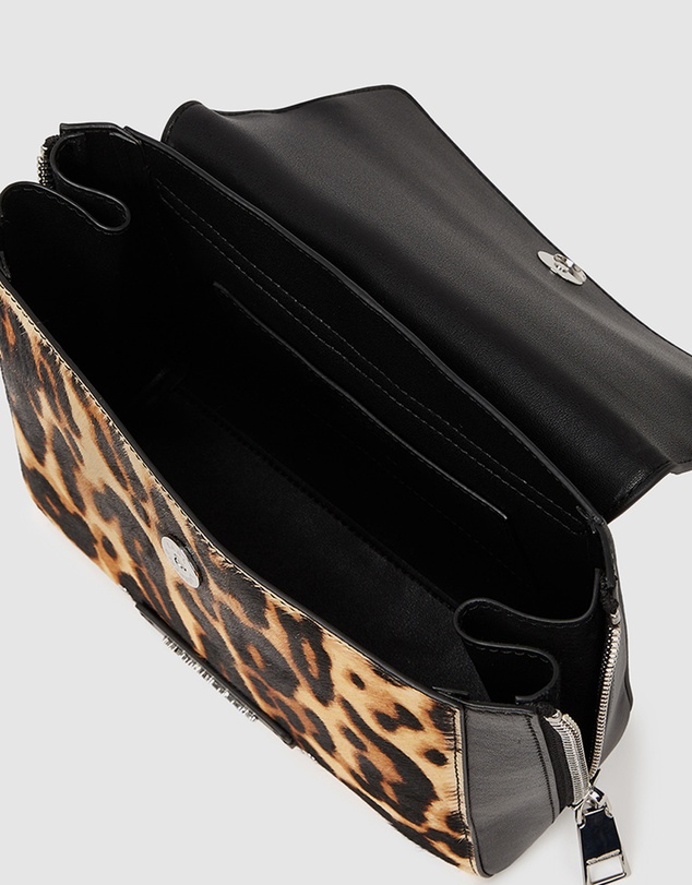 Karl Lagerfeld - K/Hardware Small Leopard Top-Handle Bag