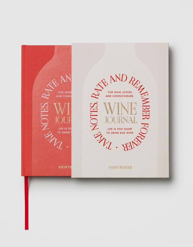 Printworks - Printworks Wine Tasting Journal-Beige Red