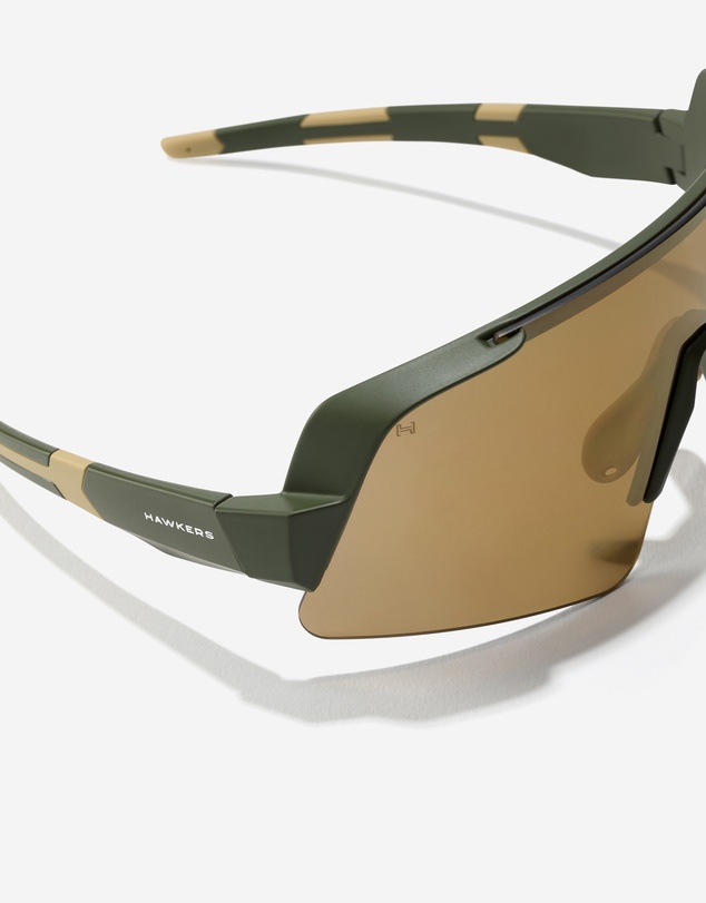 Hawkers Co - HAWKERS Nexus - Military Green Gold Sunglasses for Men and Women