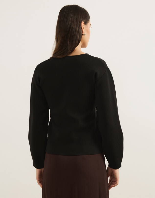 Atmos&Here - Knit Cardigan With Fitted Waist