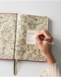Bespoke Letterpress - Linen Bound Journal - Burnt Clay (Blank Journal)