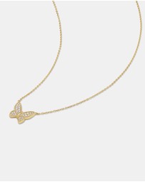 Ania Haie - Gold Butterfly Pave Necklace