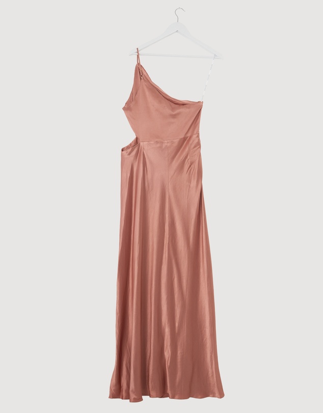 Revibe - Repaired Shona Joy La Lune Asym Gathered Maxi Dress - AU 12