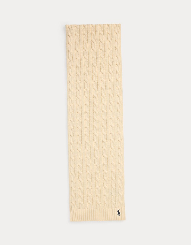 Polo Ralph Lauren - Cable-Knit Cotton Scarf