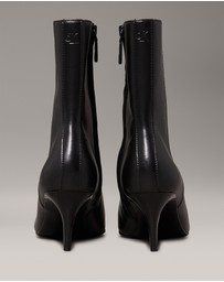 Calvin Klein - Leather Stiletto Kitten Heeled Boots
