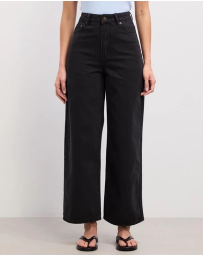 The Fated - Sarah Cropped Straight Wide Jeans