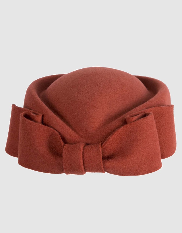 Max Alexander - Felt Rust Pillbox Hat
