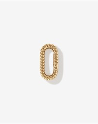 Michael Hill - Twisted Paperclip Pendant Connector in 10k Yellow Gold