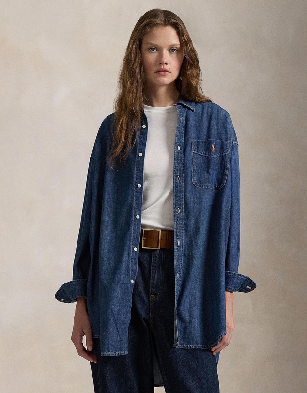Polo Ralph Lauren - Oversize Fit Denim Shirt - The ICONIC Exclusive