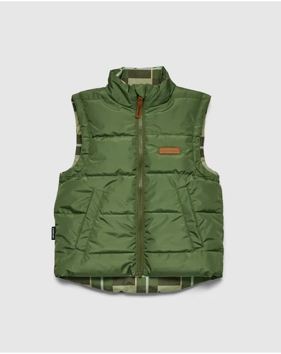 Crywolf - REVERSIBLE ECO-VEST Field Plaid
