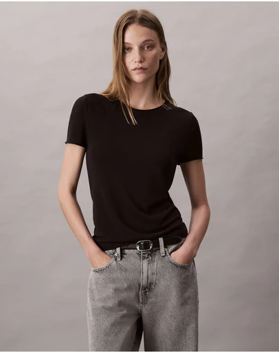 Calvin Klein - Fine Rib Slim T-Shirt