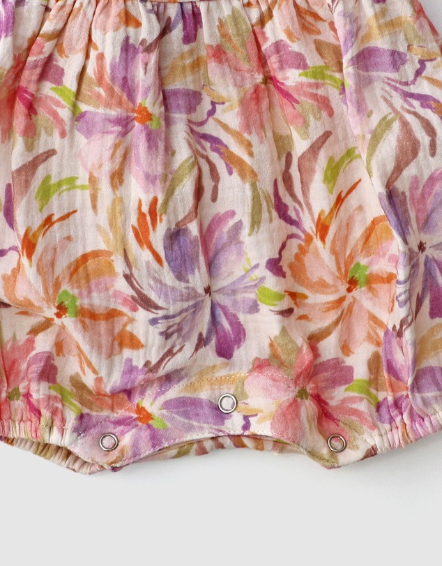 WITH LOVE FOR KIDS - Cotton Muslin Frill Playsuit - Babies