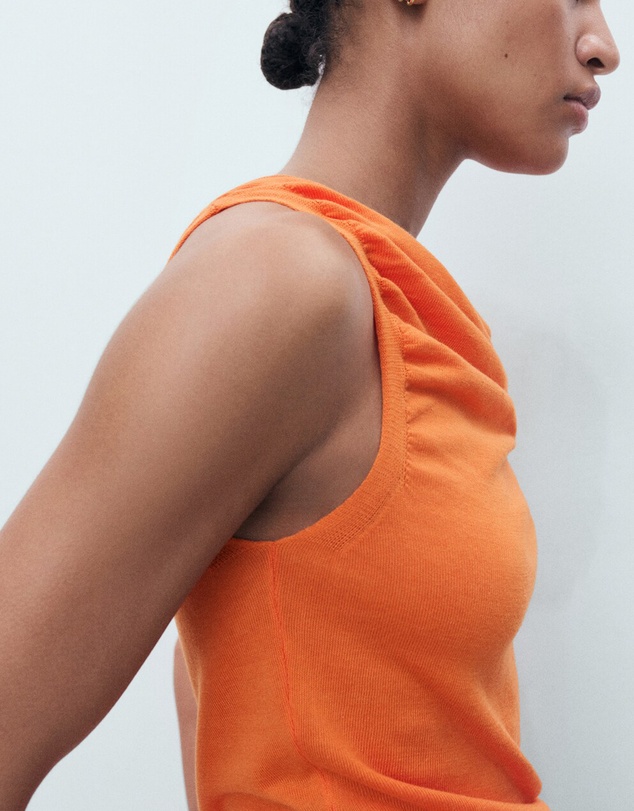 M.N.G - Draped Knit Top