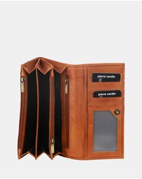 Pierre Cardin - Pierre Cardin Rustic Leather Ladies Wallet