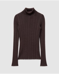 & Other Stories - Rib-Knit Lurex Turtleneck