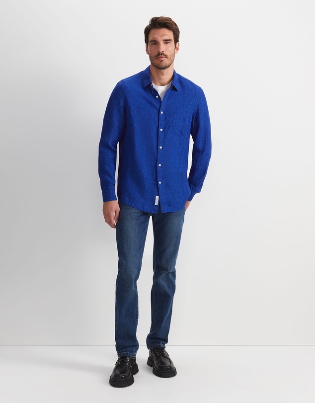 Sportscraft - Linen Long Sleeve Delave Shirt