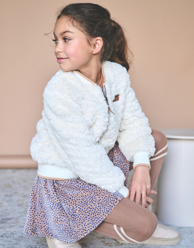 NONO - Doris Faux Fur Bomber Jacket - Kids-Teens