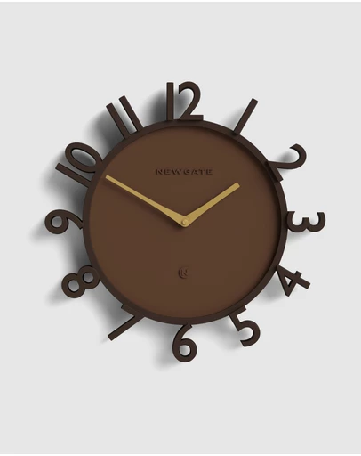 Newgate - Newgate Monorail Wall Clock-Brown