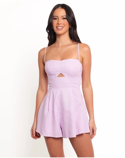 Petal & Pup - Rycee Scalloped Playsuit - Lilac