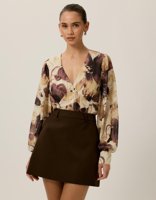 Tussah - Winnie Georgette Puff Sleeve Blouse