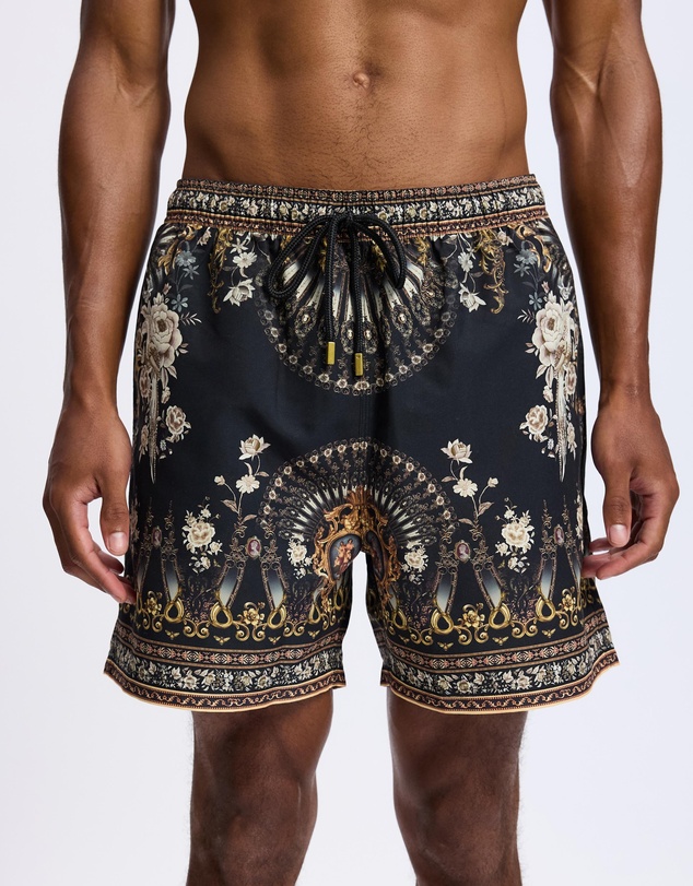 Camilla - Mid Length Boardshorts With Elastic Waist