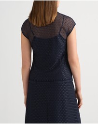 David Lawrence - Rosette Lace Top