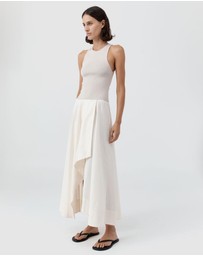 St. Agni - Knit Bodice Asymm Dress