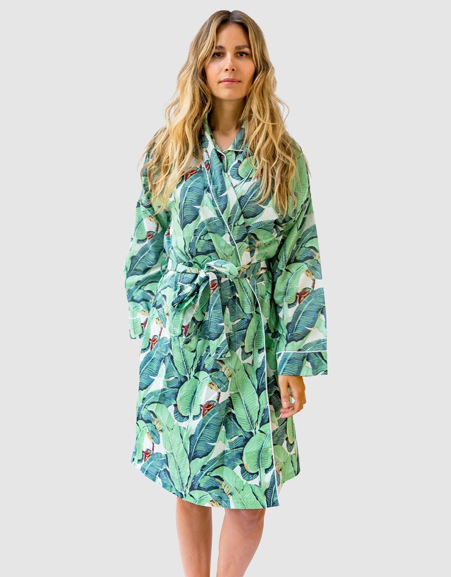 Sant And Abel - Women's Martinique® Green Banana Leaf Robe