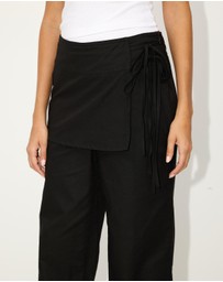 Dazie - Overcast Linen Blend Pants