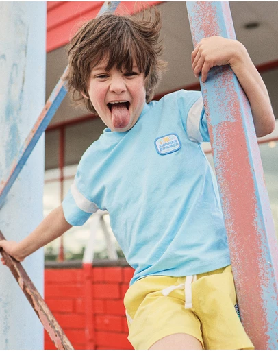 Rock Your Kid - Vance Tee in Baby Blue Sunrise