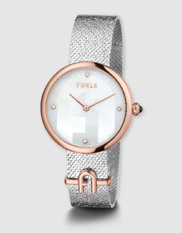 Furla - Furla Small Logo - Silver Tone