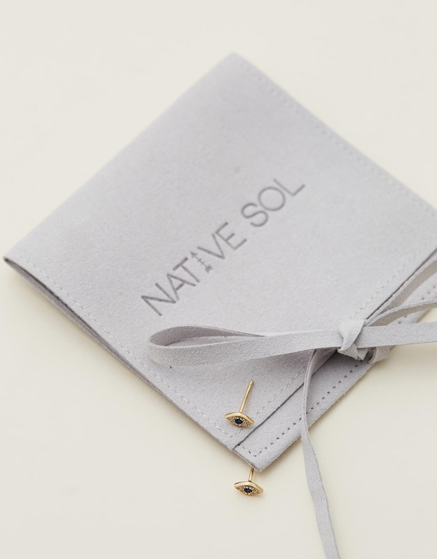 Native Sol - Evil Eye Studs