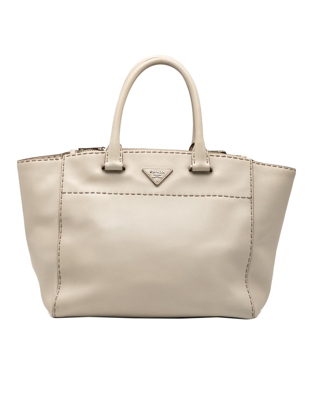 Pre-Loved by Azura Reborn - Pre-Loved City Calf Stitched Twin Pocket Satchel