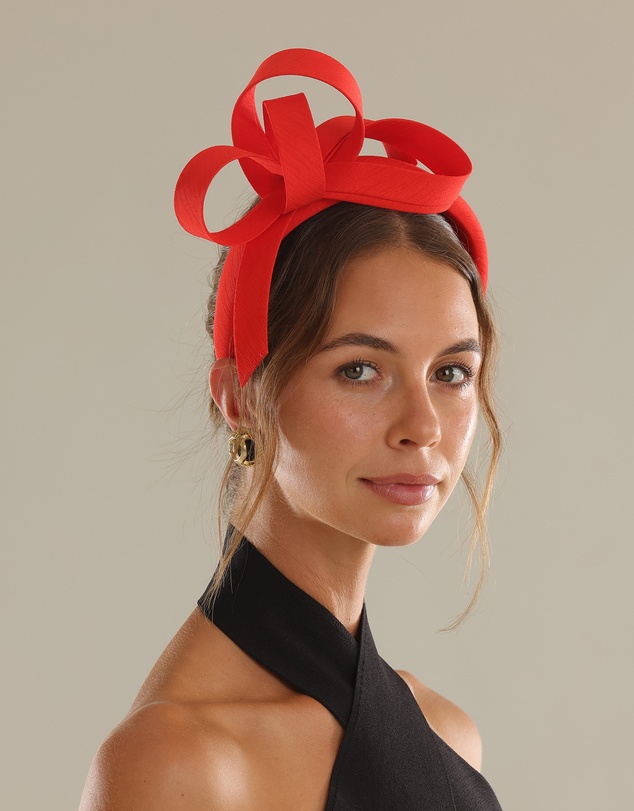 Morgan & Taylor - Mel Fascinator in Red