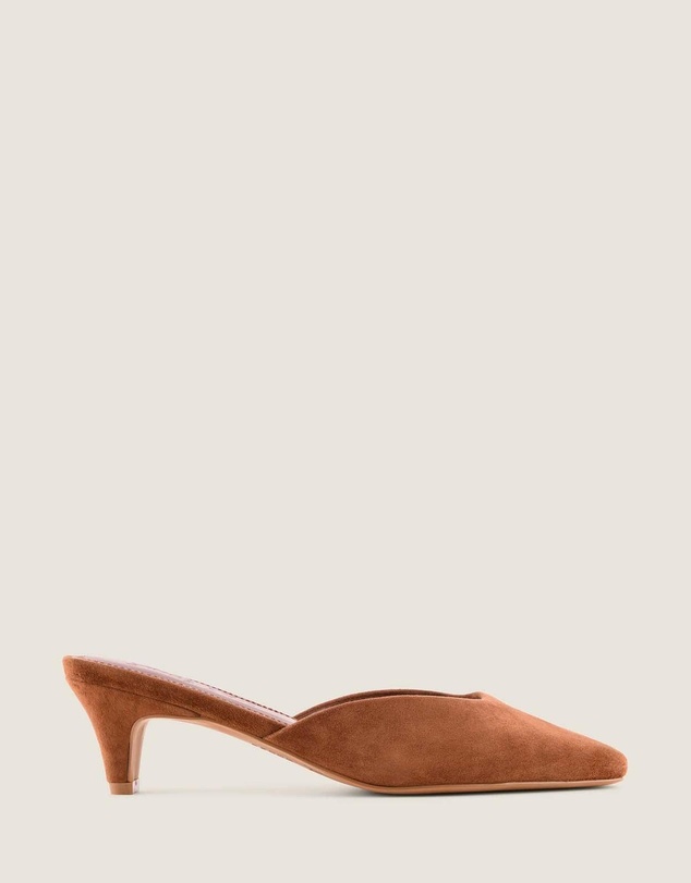 Shelly Shen - Elodie Low Heels Tan Suede