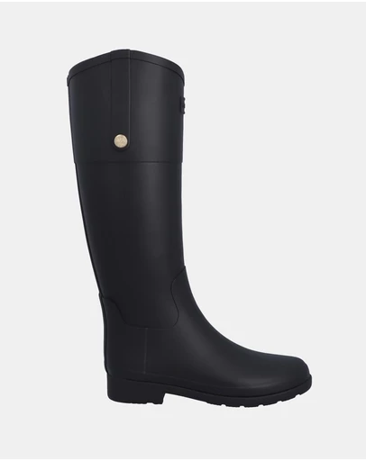 Hunter - Refined Gold Trim Riding Boots - Women's