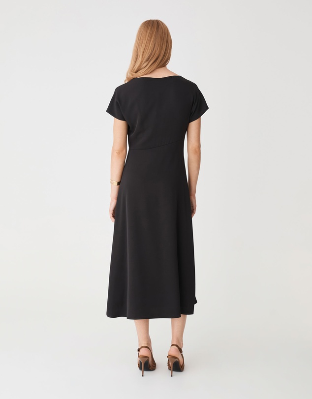 Forcast - Bianca Side Pleat Midi Dress