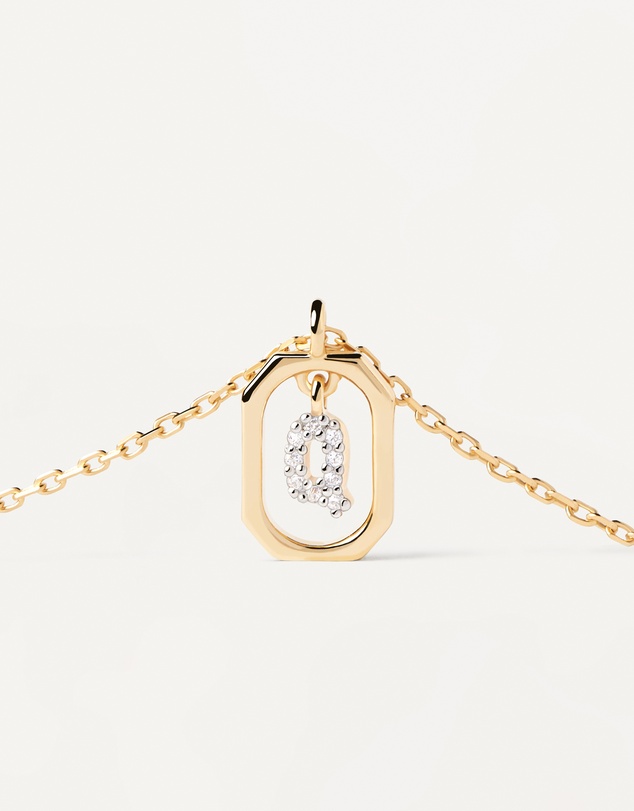 PDPAOLA - Mini Letter Q Gold Necklace