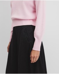 Country Road - Crop Crew Neck Knit