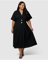 Something 4 Olivia - Blair Linen Midi Dress