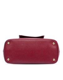 Pre-Loved by Azura Reborn - Pre-Loved Saffiano Lux Galleria Double Zip Front Pocket Satchel