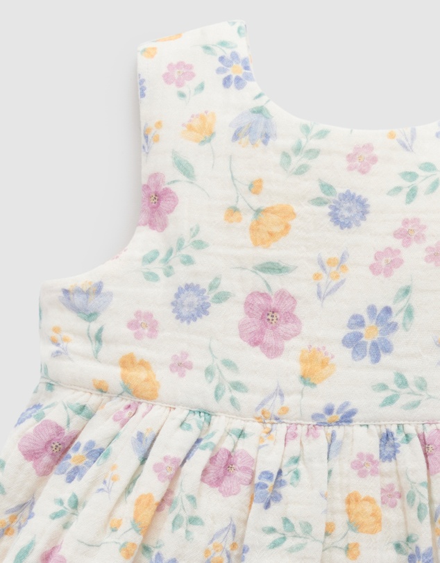 Purebaby - Sofia Bow Dress -Kids-Babies