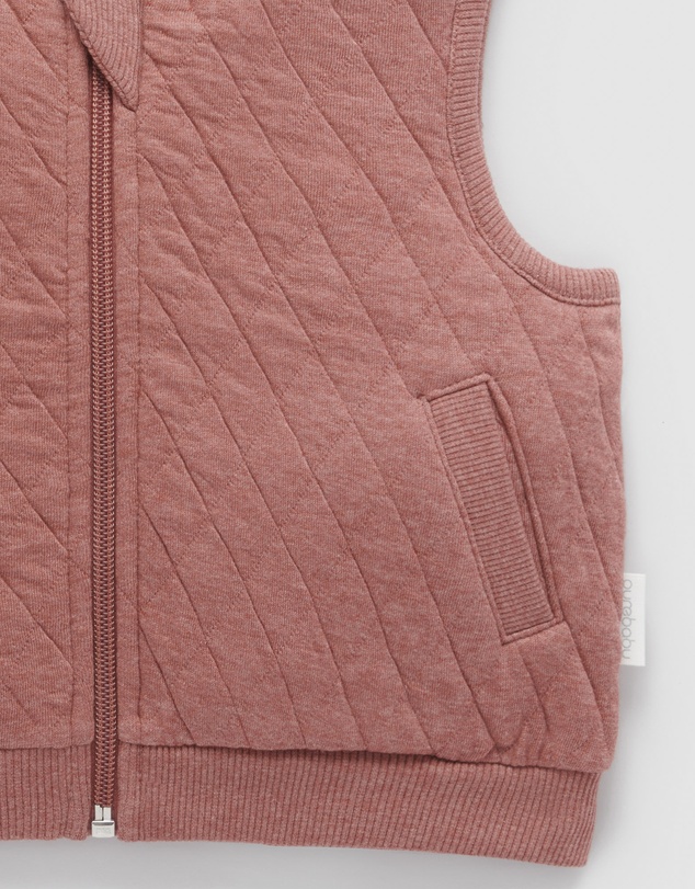 Purebaby - Quilted Vest -Kids-Babies