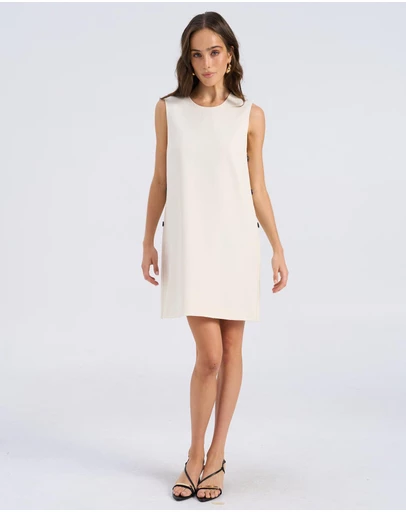 Vero Moda - Fame Buttoned Mini Dress
