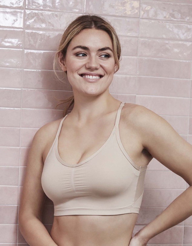 Naomi & Nicole - No 'Side Show' Crop Top Style Shapewear Bralette