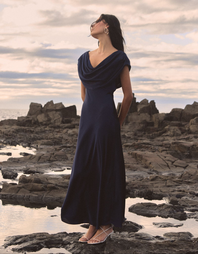 Forcast - Caroline Cowl Satin Dress