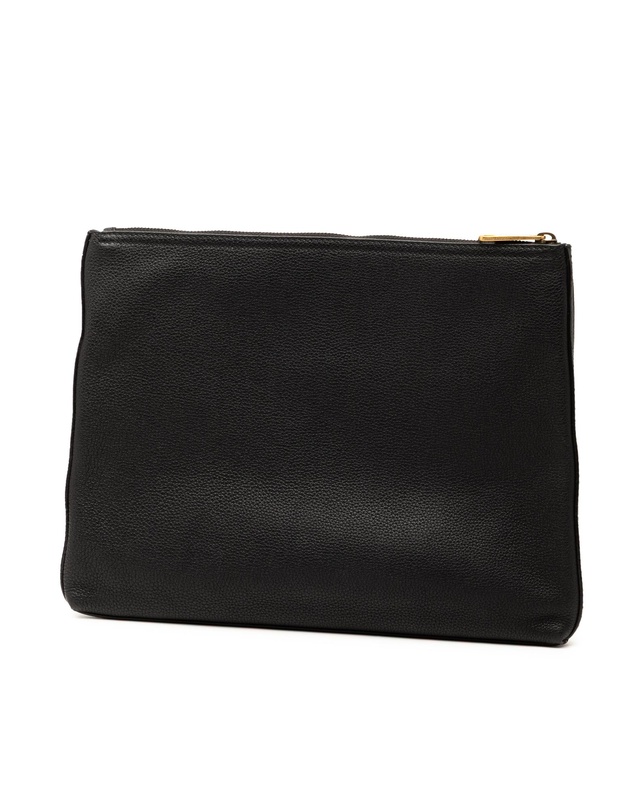Pre-Loved by Azura Reborn - Pre-Loved Medium Leather Logo Portfolio Clutch