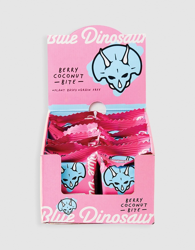 Blue Dinosaur - Berry & Coconut Hand-Baked Bite - 18x30g